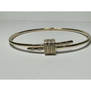 Audry Rose Diamond Latch Bracelet Yellow Gold High-End Designer for Taylor Swift